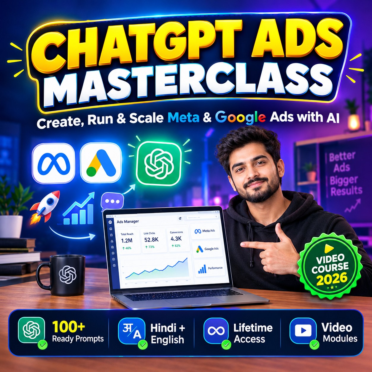 craftsr-chatgpt-ads-course ChatGPT Ads Course 2026 – Create, Run & Scale Meta & Google Ads with AI (100+ Prompts Included) - Image 1